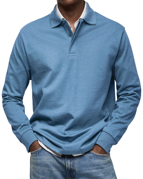 Oscar | Effortless Long Sleeve Polo