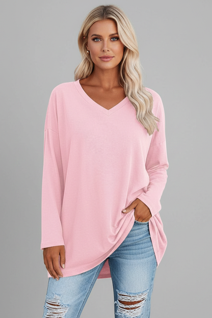 Lila | V-Neck Long Sleeve Top