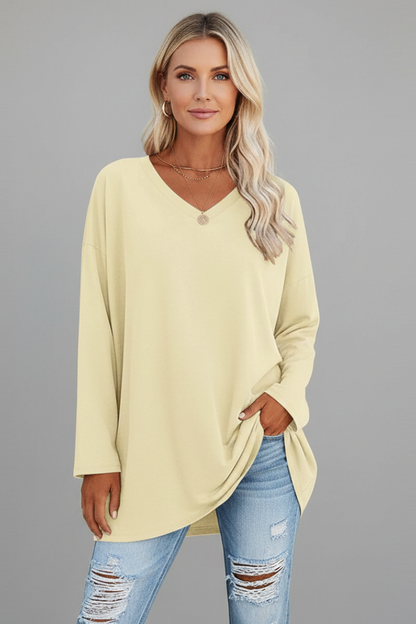 Lila | V-Neck Long Sleeve Top
