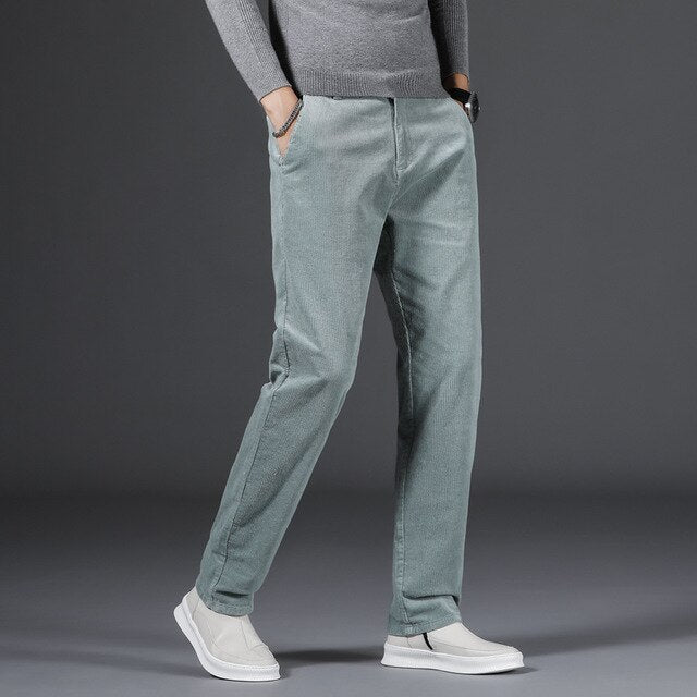 Rowan | Medium Waist Corduroy Trousers
