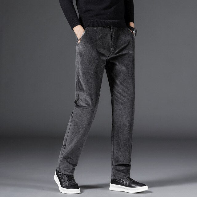 Rowan | Medium Waist Corduroy Trousers