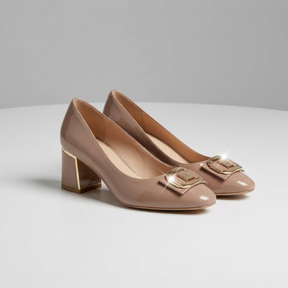 Thea | Chic Square Heel Shoes