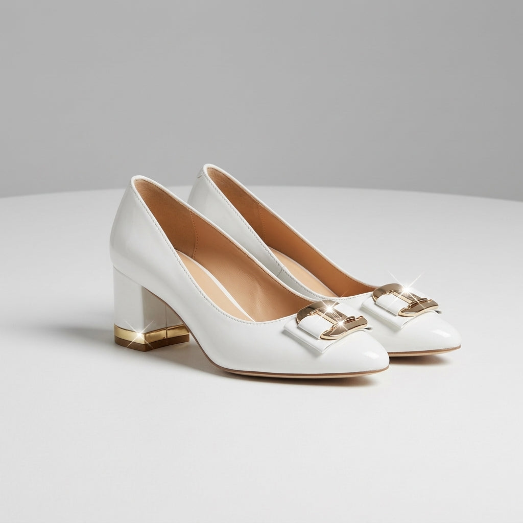 Thea | Chic Square Heel Shoes