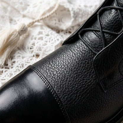 Fiona | Luxe Lace-Up Leather Ankle Boots