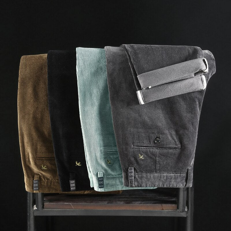 Rowan | Medium Waist Corduroy Trousers