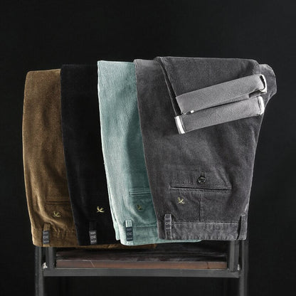 Rowan | Medium Waist Corduroy Trousers