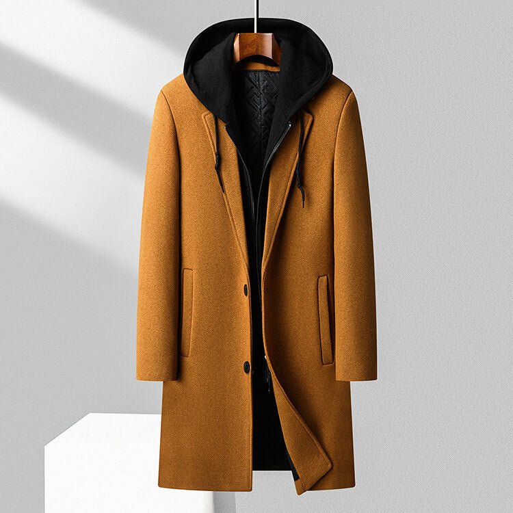 Hugo | Luxe Virgin Wool Hooded Overcoat
