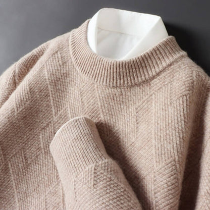 Julian | Luxe Jacquard Cashmere Sweater