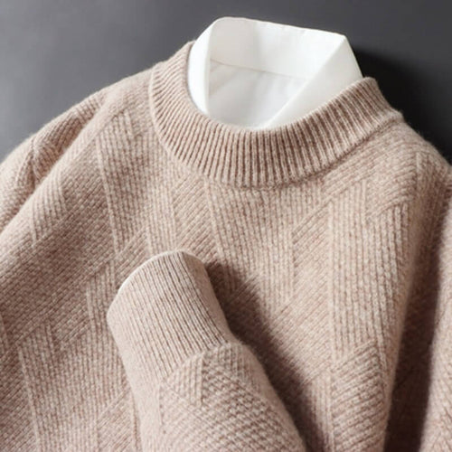 Julian | Luxe Jacquard Cashmere Sweater