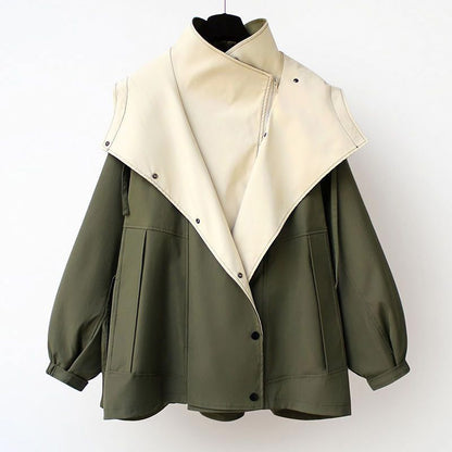 Freya | Asymmetrical Two-Tone Jacket