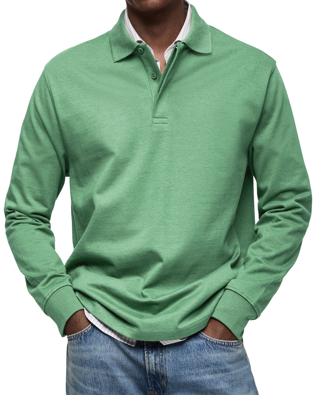 Oscar | Effortless Long Sleeve Polo