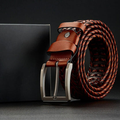 Emmett | Braided Genuine Leather Belt