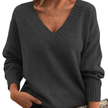 Ivy | Timeless V-Neck Cashmere Pullover