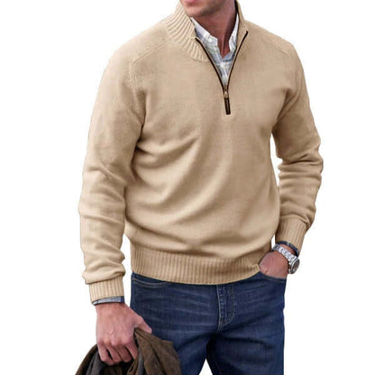 Miles | Modern Soft Knit Zip Pullover