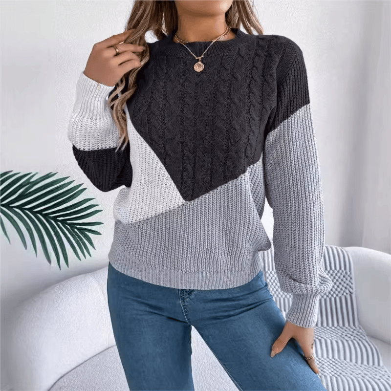 Esme | Color-Block Knit Sweater