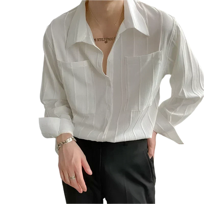 Jasper | Ribbed Knit Shirt