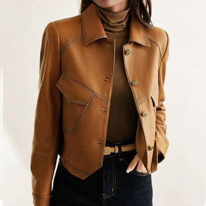 Freya | Timeless Classic Leather Jacket