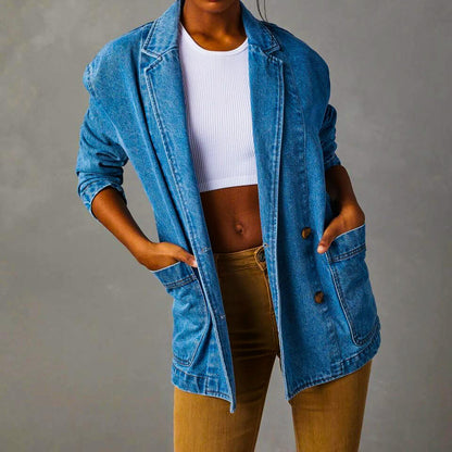 Mila | Tailored Premium Denim Blazer