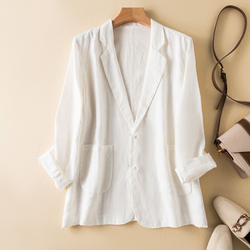 Freya | Tailored Cotton-Linen Blazer