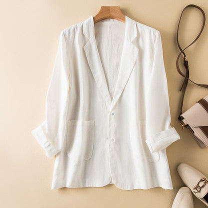 Freya | Tailored Cotton-Linen Blazer