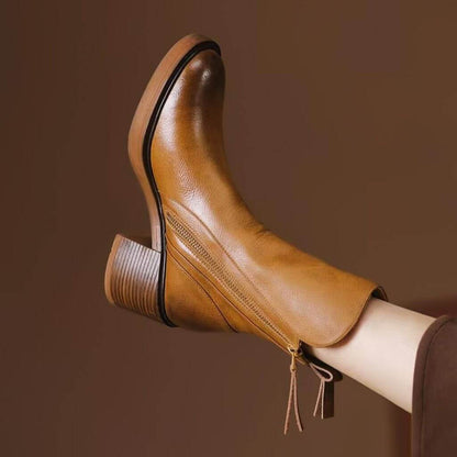 Vivienne | Luxe Vellure Heel Ankle Boots