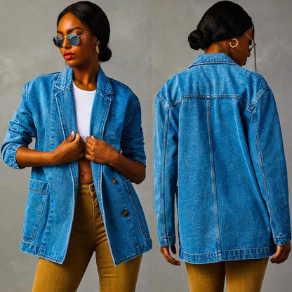 Mila | Tailored Premium Denim Blazer