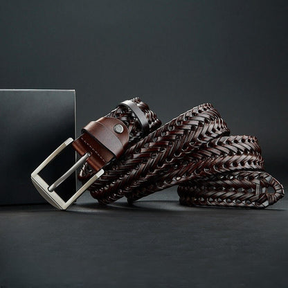Emmett | Braided Genuine Leather Belt