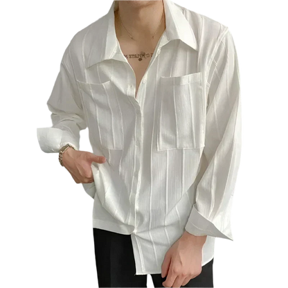 Jasper | Ribbed Knit Shirt