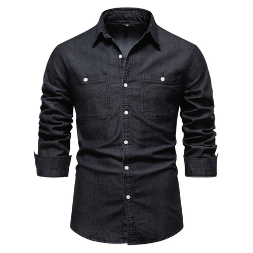 Cassian | Tailored Slim-Fit Denim Shirt