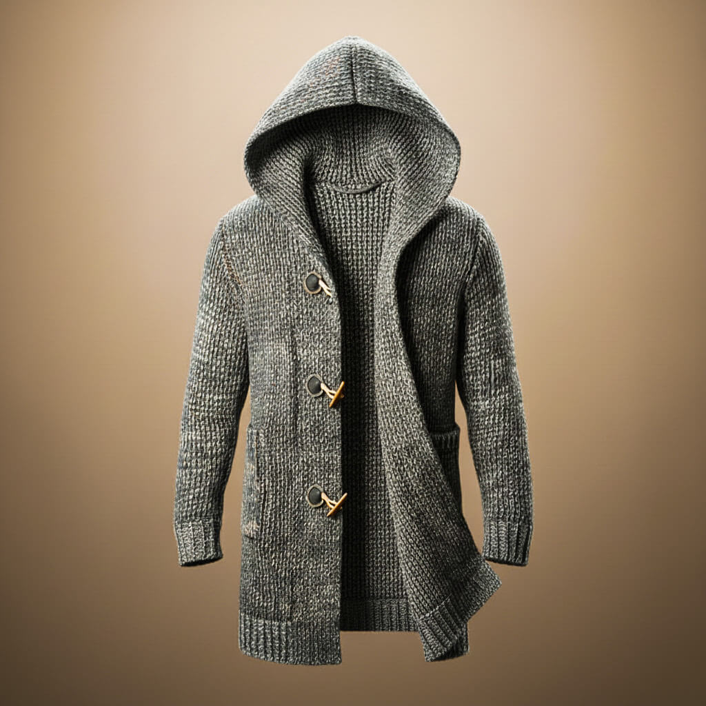 Felix | Luxe Wool Knit Hooded Cardigan