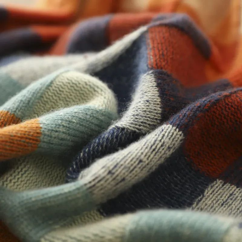 Freya | Checkered Merino Knit Sweater