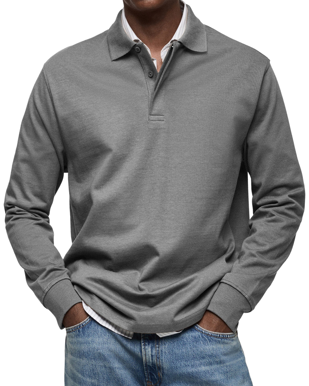 Oscar | Effortless Long Sleeve Polo