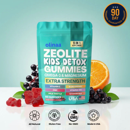 Olinaa® Kids Detox & Multivitamin Gummies (Heavy Metal Detox)