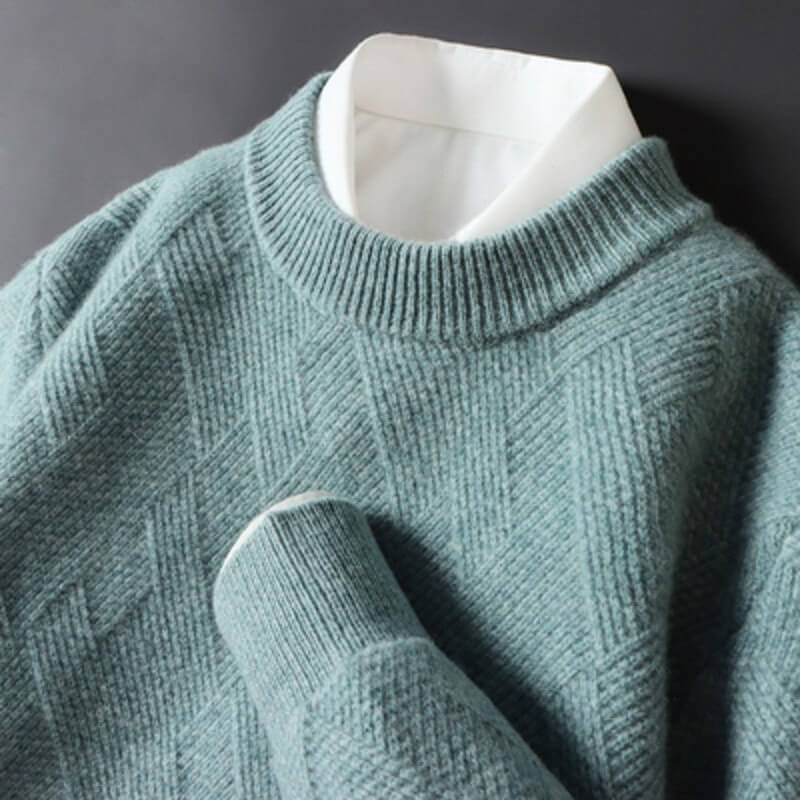 Julian | Luxe Jacquard Cashmere Sweater