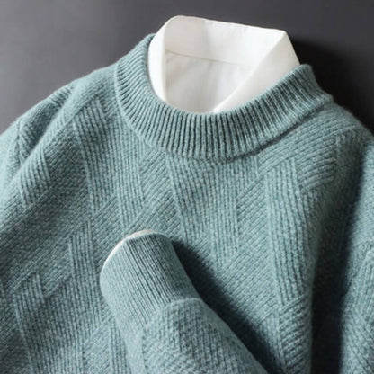 Julian | Luxe Jacquard Cashmere Sweater