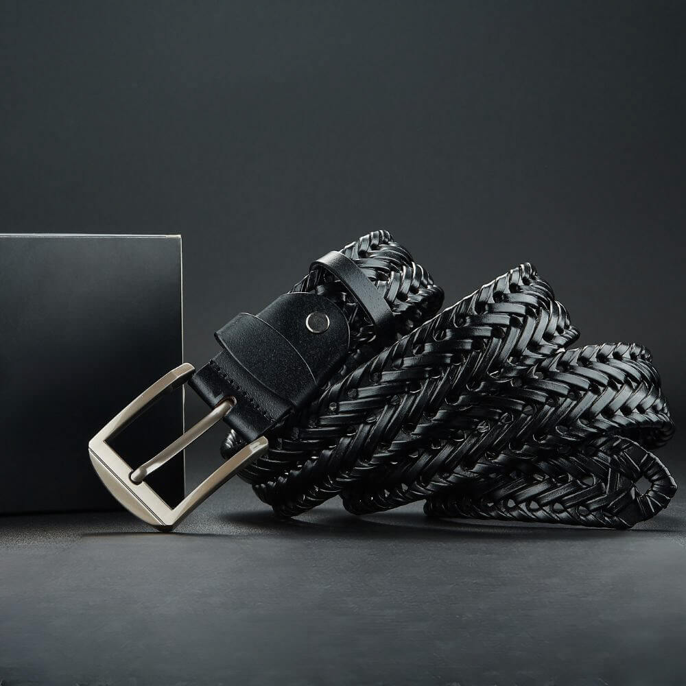 Emmett | Braided Genuine Leather Belt