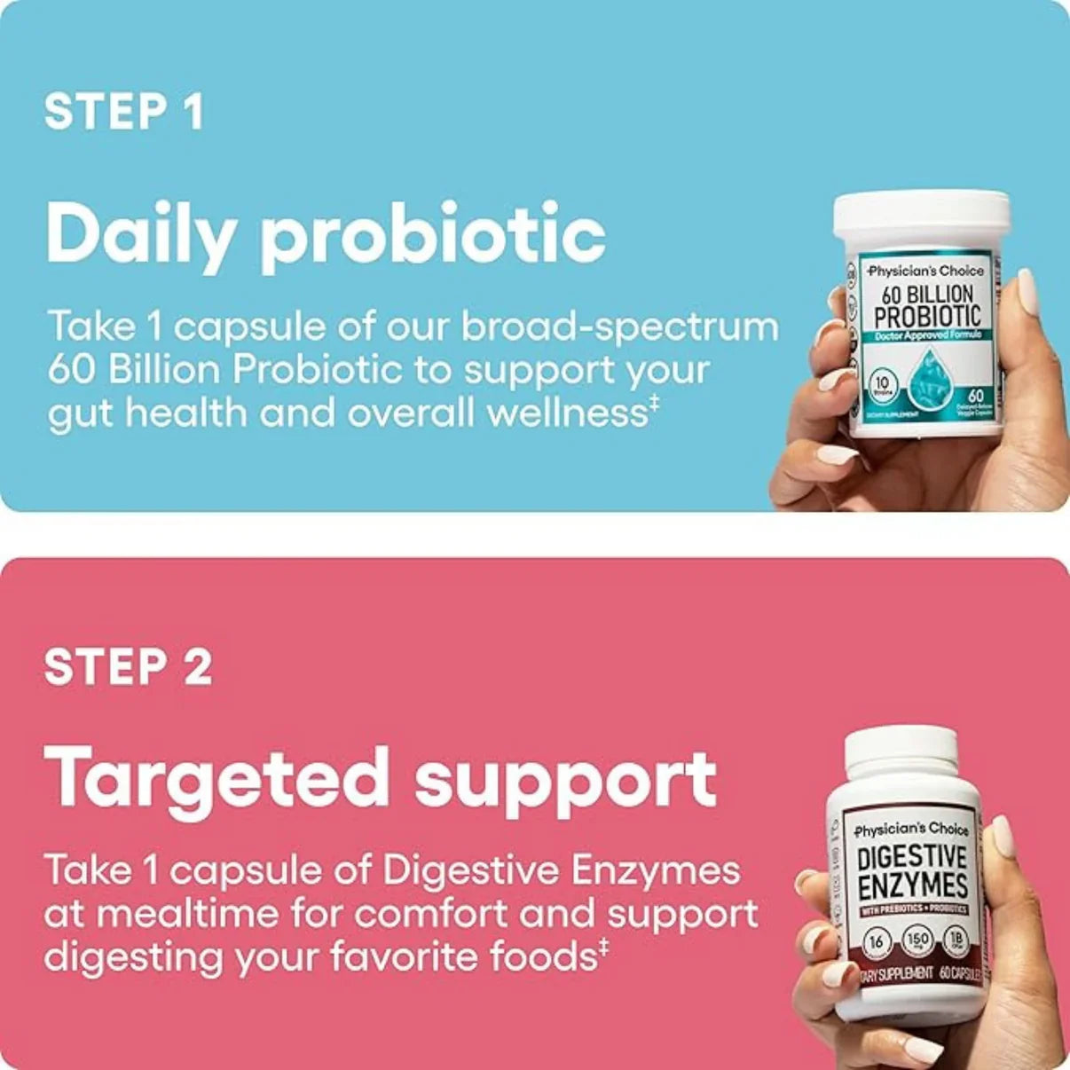 Physician's Choice - Digestive Enzymes and Probiotic Bundle