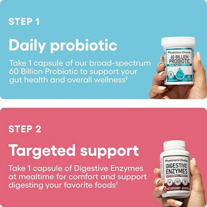 Physician's Choice - Digestive Enzymes and Probiotic Bundle