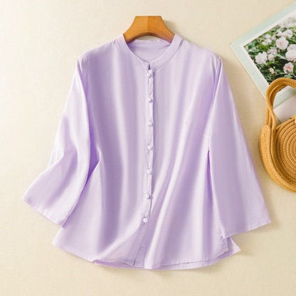 Vivienne | Elegant Satin Blouse