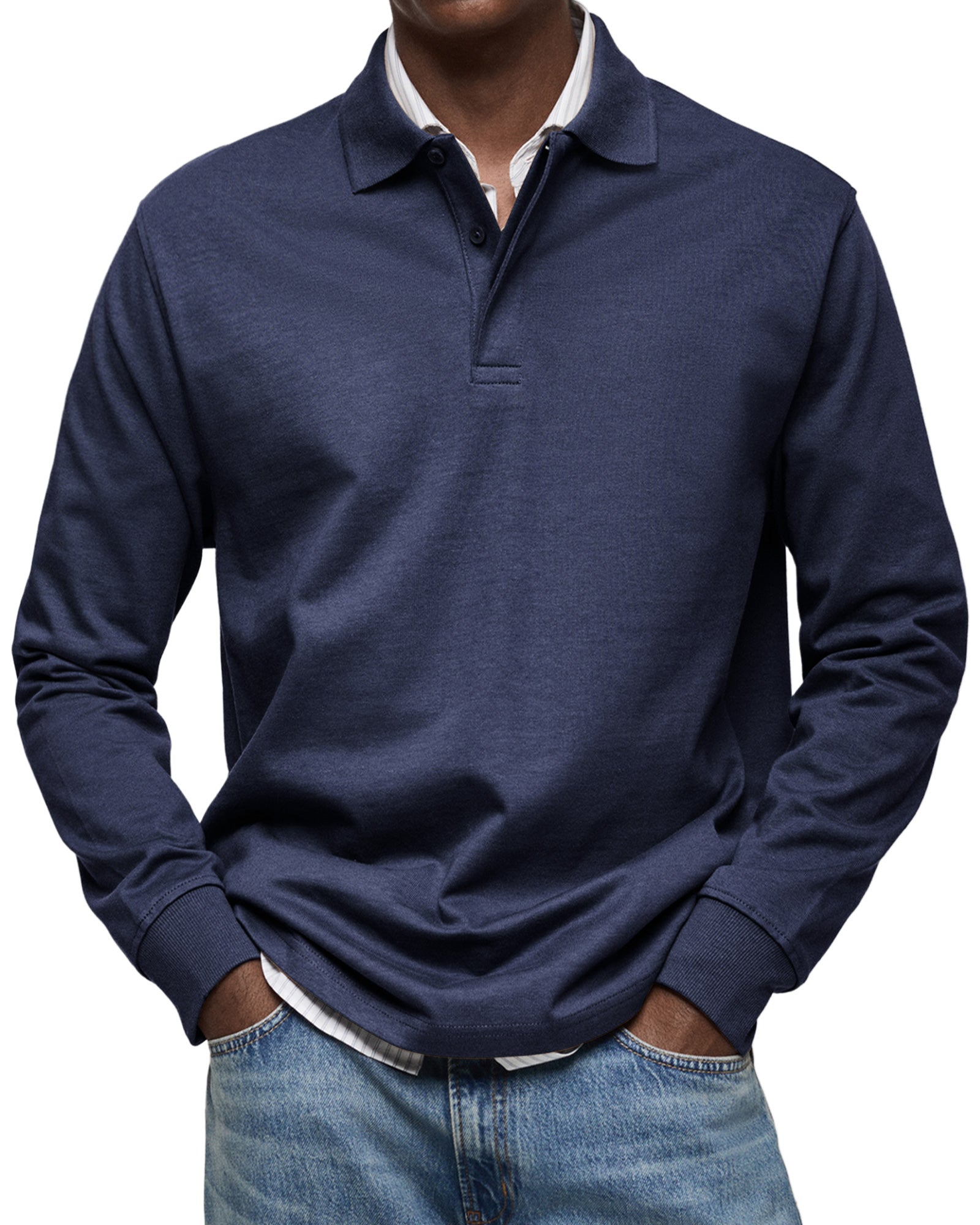 Oscar | Effortless Long Sleeve Polo