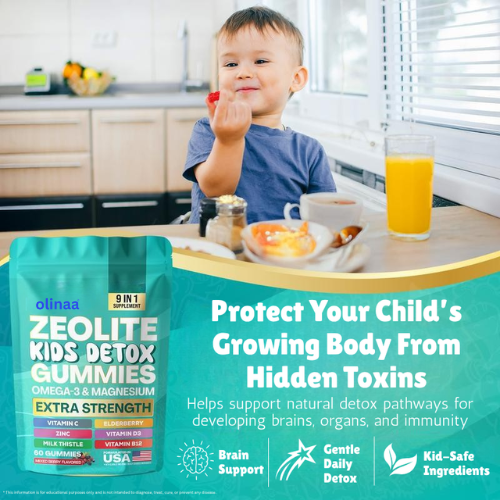 Olinaa® Kids Detox & Multivitamin Gummies (Heavy Metal Detox)