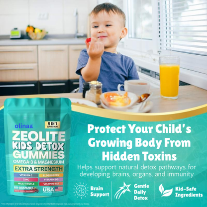 Olinaa® Kids Detox & Multivitamin Gummies (Heavy Metal Detox)