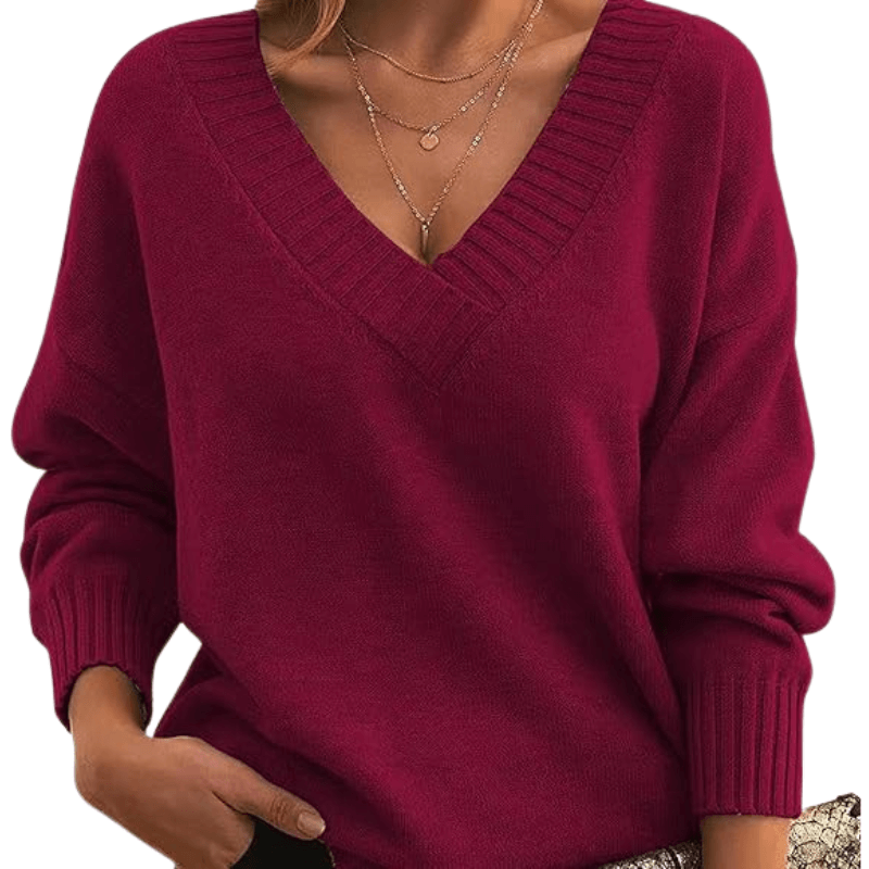 Ivy | Timeless V-Neck Cashmere Pullover