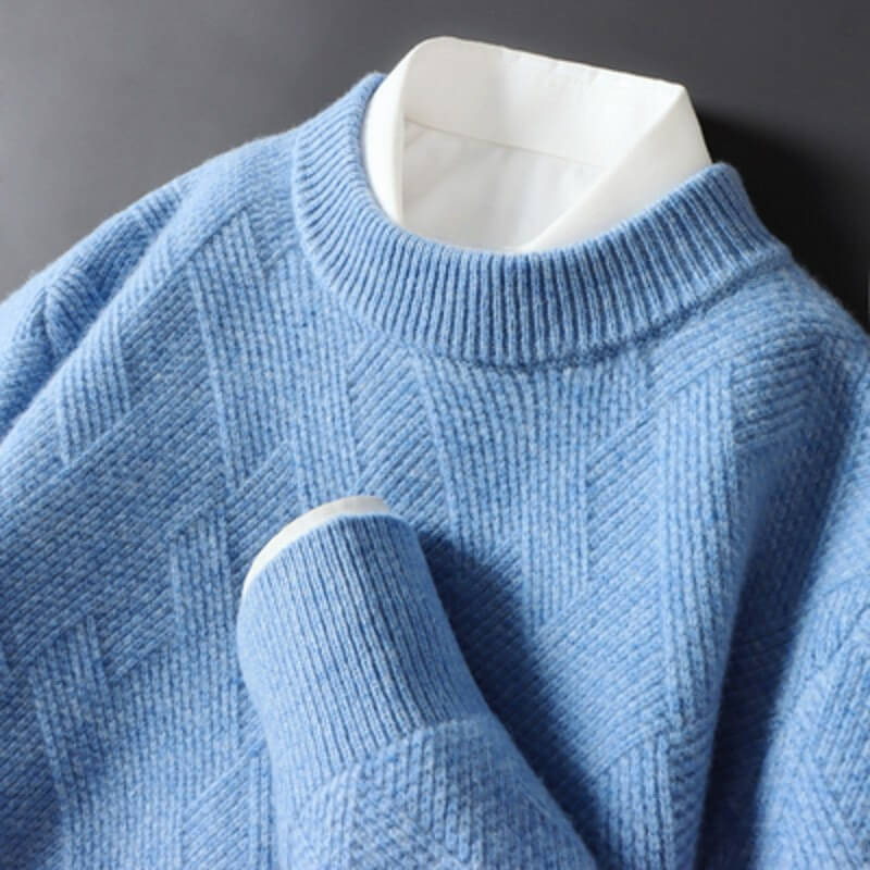 Julian | Luxe Jacquard Cashmere Sweater
