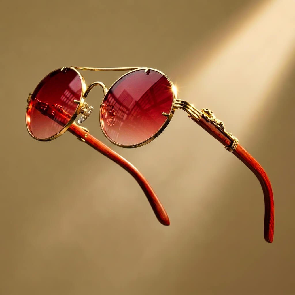 Freya | Vintage-Inspired Wooden Sunglasses