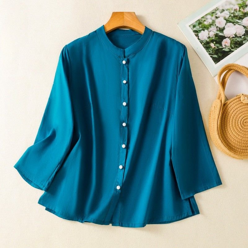 Vivienne | Elegant Satin Blouse