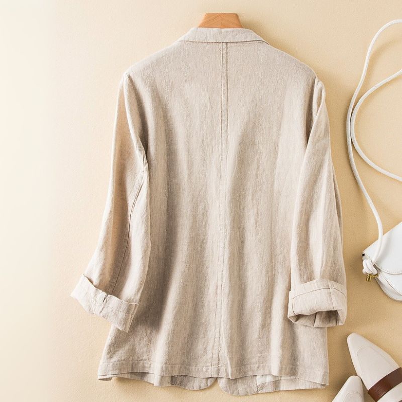 Freya | Tailored Cotton-Linen Blazer