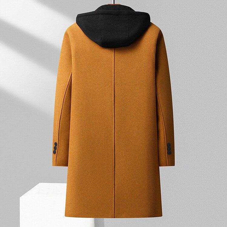 Hugo | Luxe Virgin Wool Hooded Overcoat