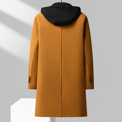 Hugo | Luxe Virgin Wool Hooded Overcoat