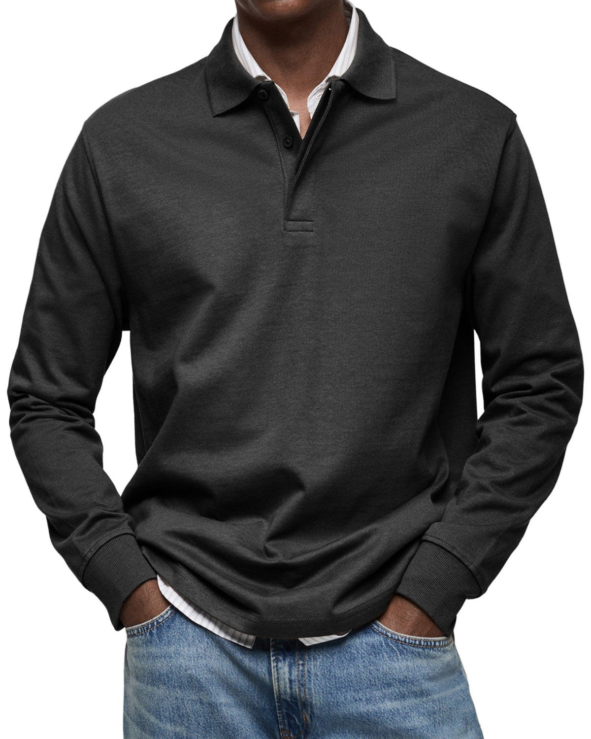 Oscar | Effortless Long Sleeve Polo